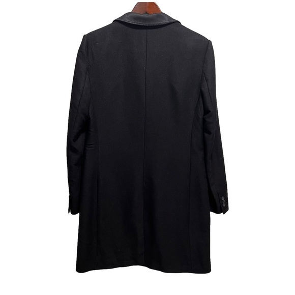 D&G Dolce & Gabbana Black Mohair Blend Trench Coat Size 46 - Picture 2 of 15